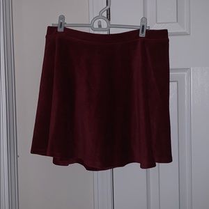 Suede Skater Skirt